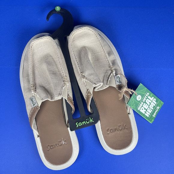 Sanuk‎ You Got My Back Hemp Natural 100% Authentic Brand New Women’s 5 - Picture 1 of 8